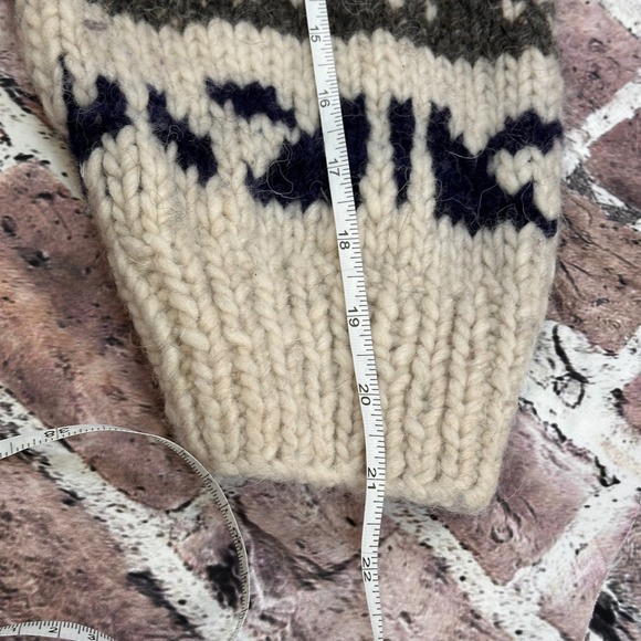 INKA MAKI 100% Wool Fair Isle Knit Handmade Wool Nordic Sweater Unisex Size XXL - Picture 9 of 9